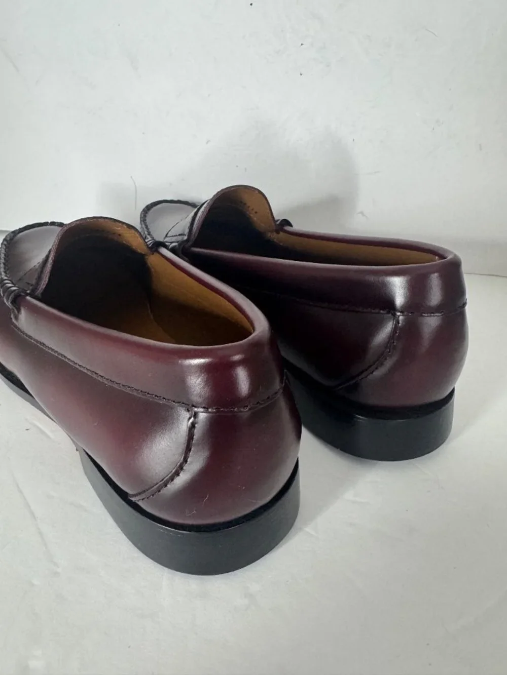 New J. CREW Classic Penny Loafer Leather in Wine Men's Size 9 $248 BS114